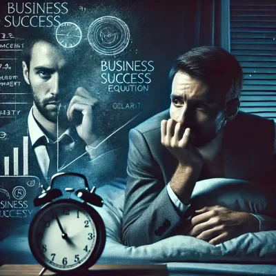 A-business-owner-lying-awake-at-night-in-a-dimly-lit-bedroom-looking-frustrated-and-deep-in-thought.-A-clock-shows-late-hours-symbolizing-sleepless- A-business-owner-lying-awake-at-night-in-a-dimly-lit-bedroom-looking-frustrated-and-deep-in-thought.-A-clock-shows-late-hours-symbolizing-sleepless-