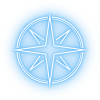 Blue compass